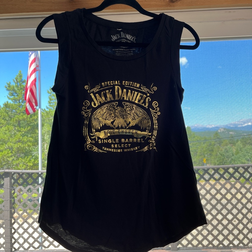 Jack Daniel's Black Tee with Gold Logo